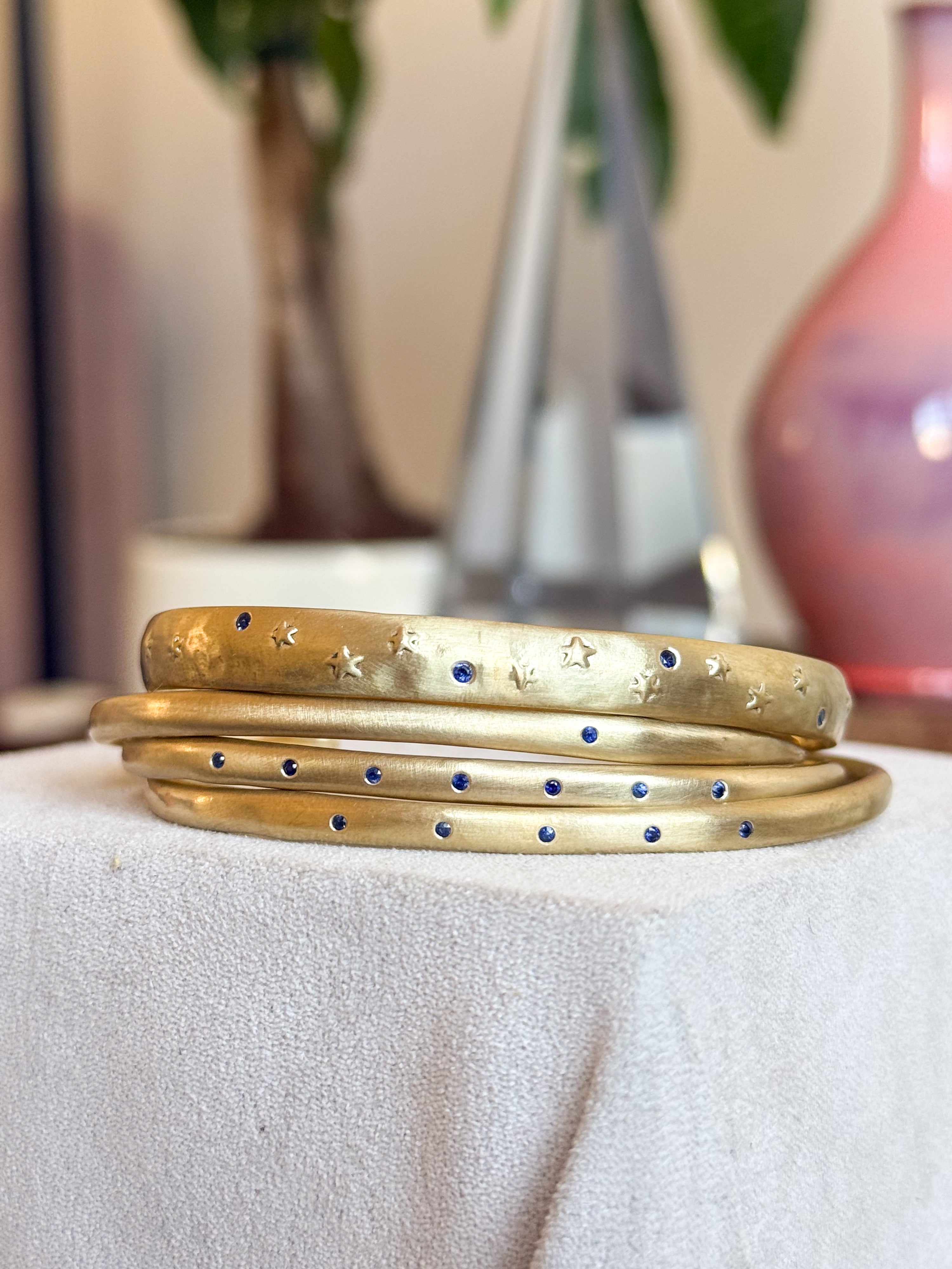 Organic Blue Sapphire Cuff