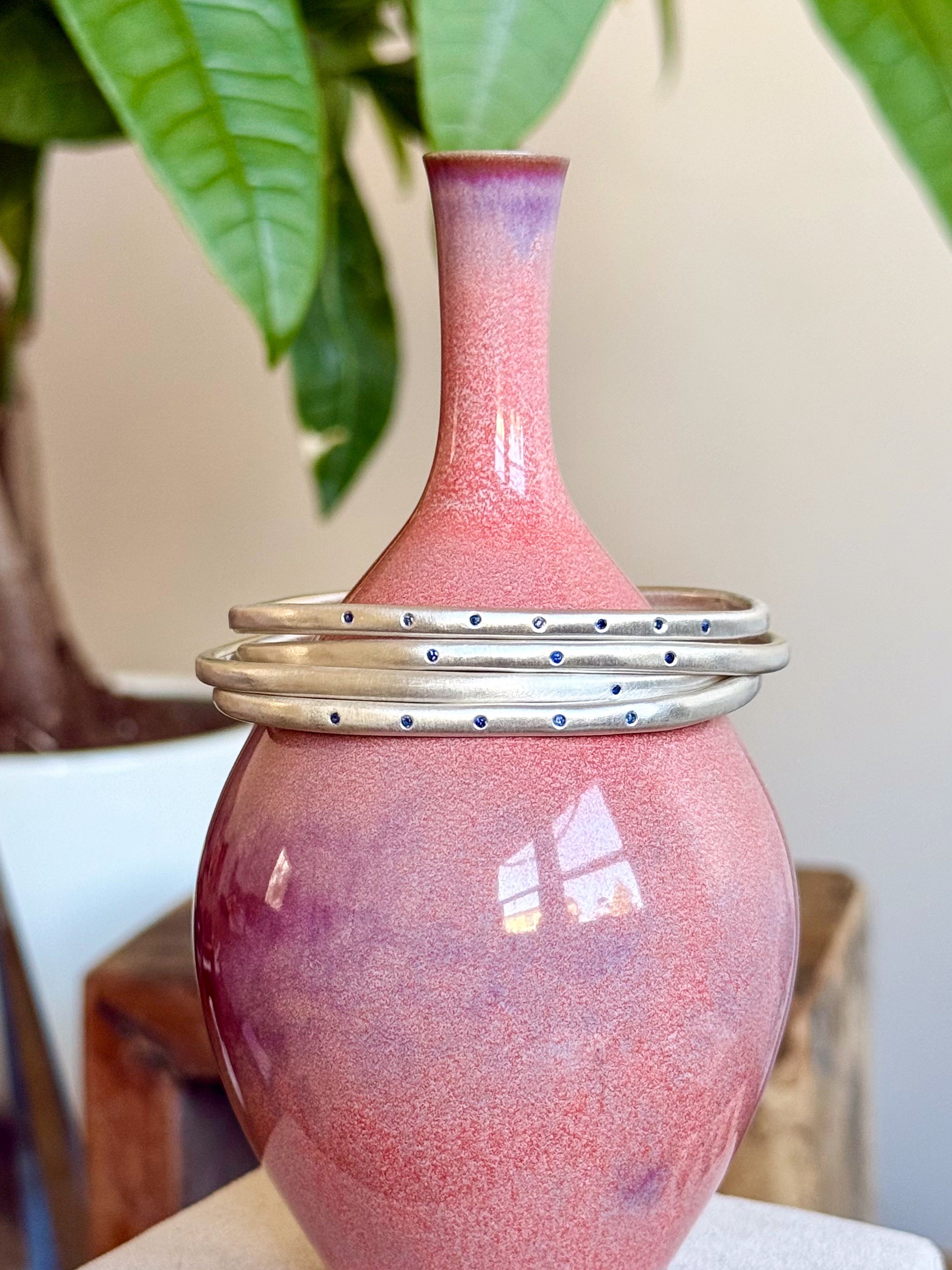 Organic Blue Sapphire Cuff