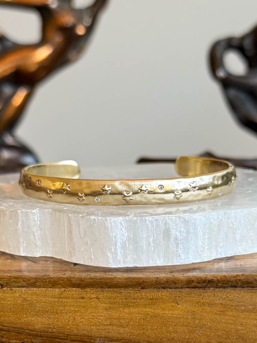 Satnam Diamond Cuff