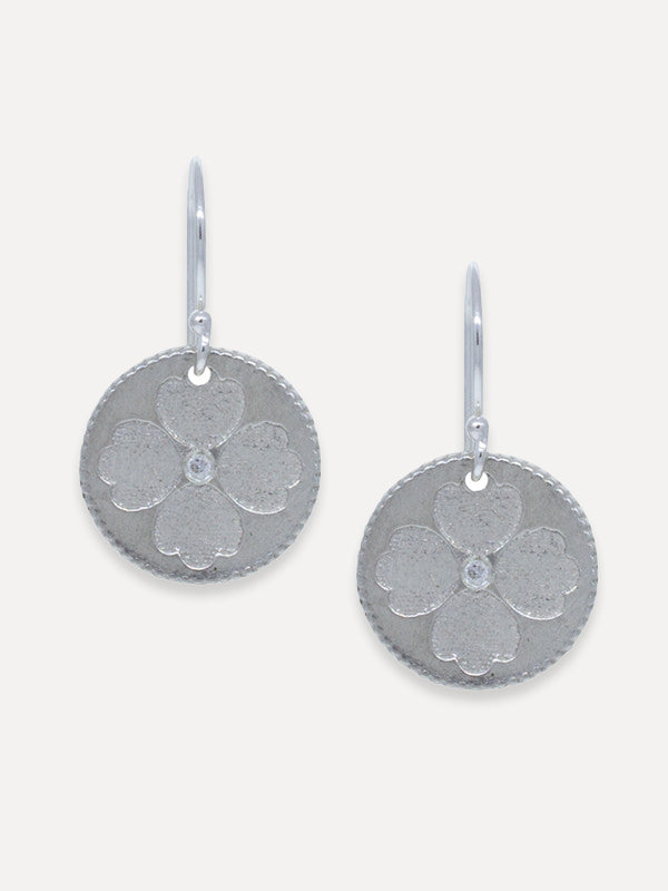 Flynn Earrings - large "opportunity & luck"