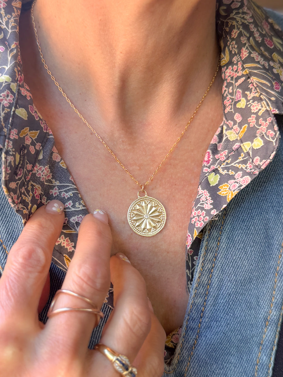 Sun Lotus Necklace