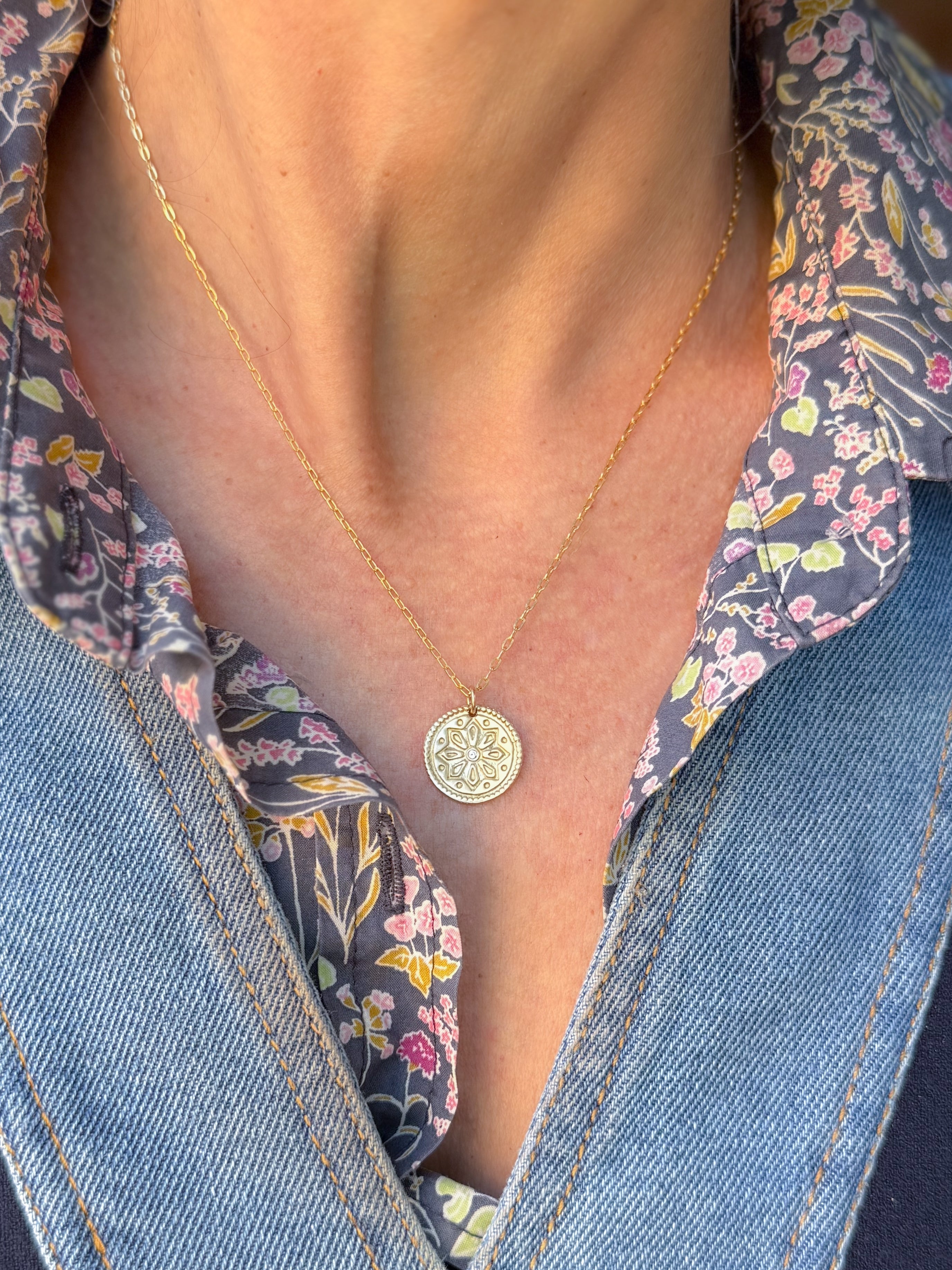 Sun Lotus Necklace