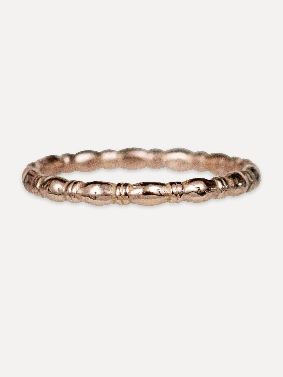 14K Bamboo Stacking Band