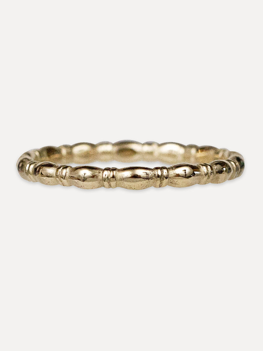 14K Bamboo Stacking Band