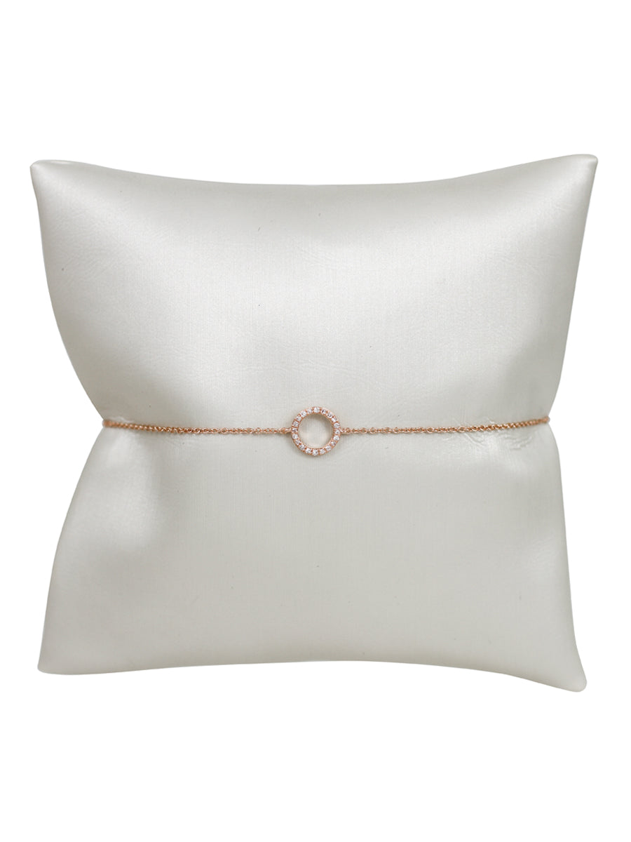 14K Diamond Circle Bracelet