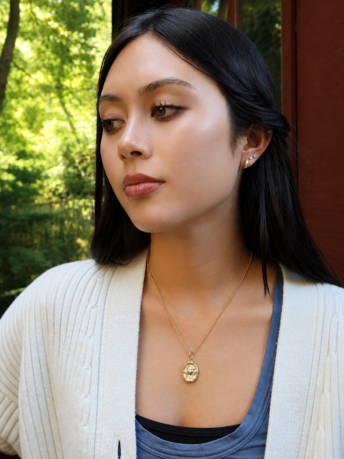 Cancer Zodiac Cameo Charm