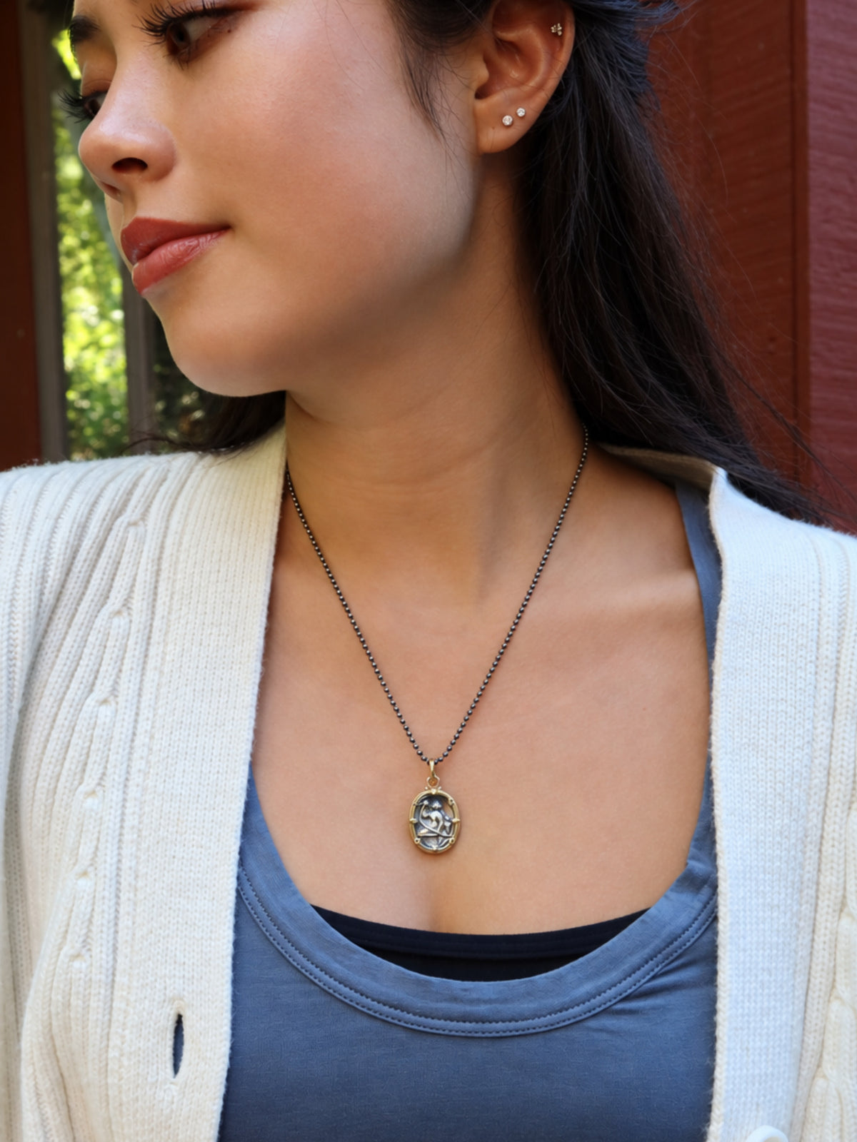 Virgo Zodiac Cameo Charm