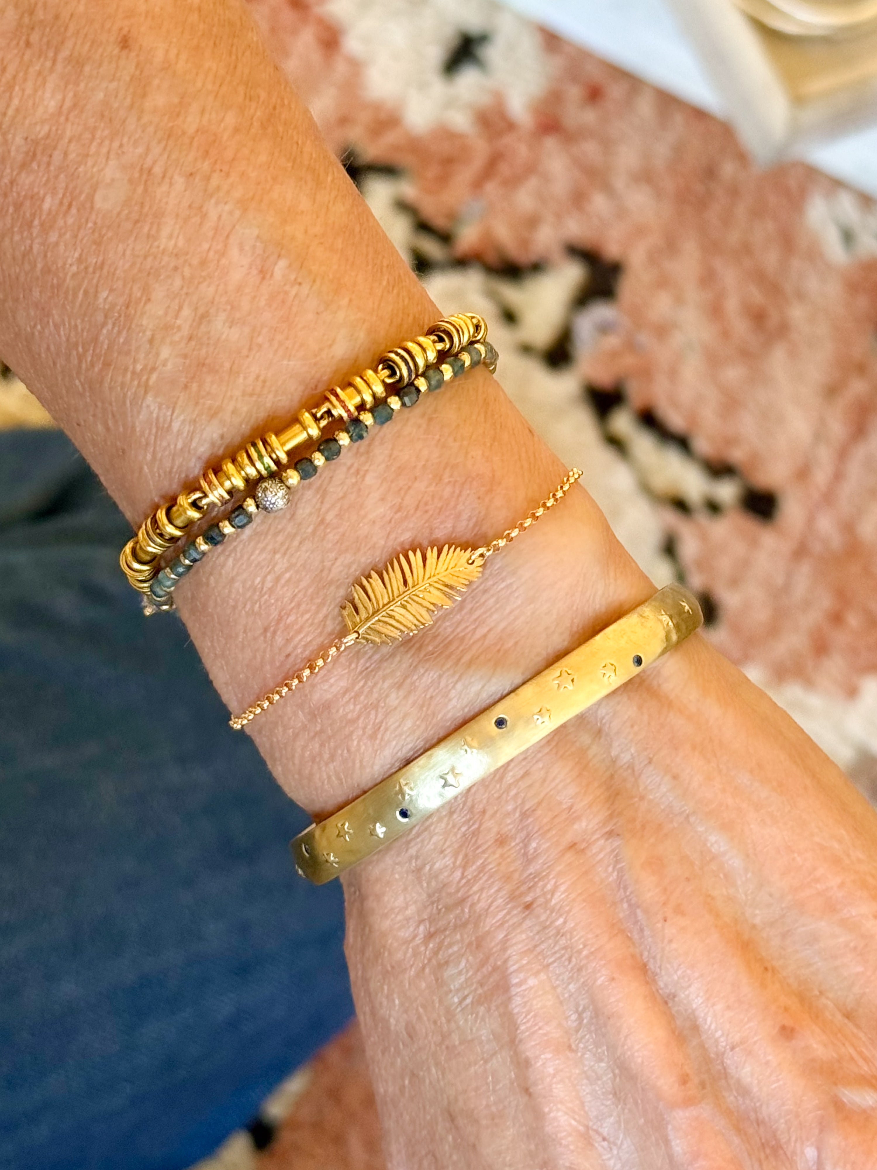 Satnam Blue Sapphire Cuff