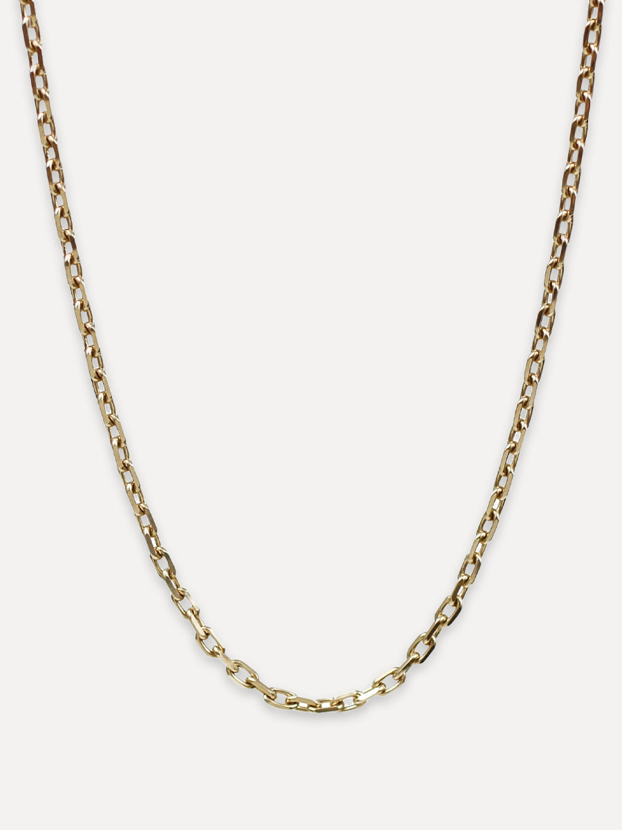 14K Faceted Cable Chain