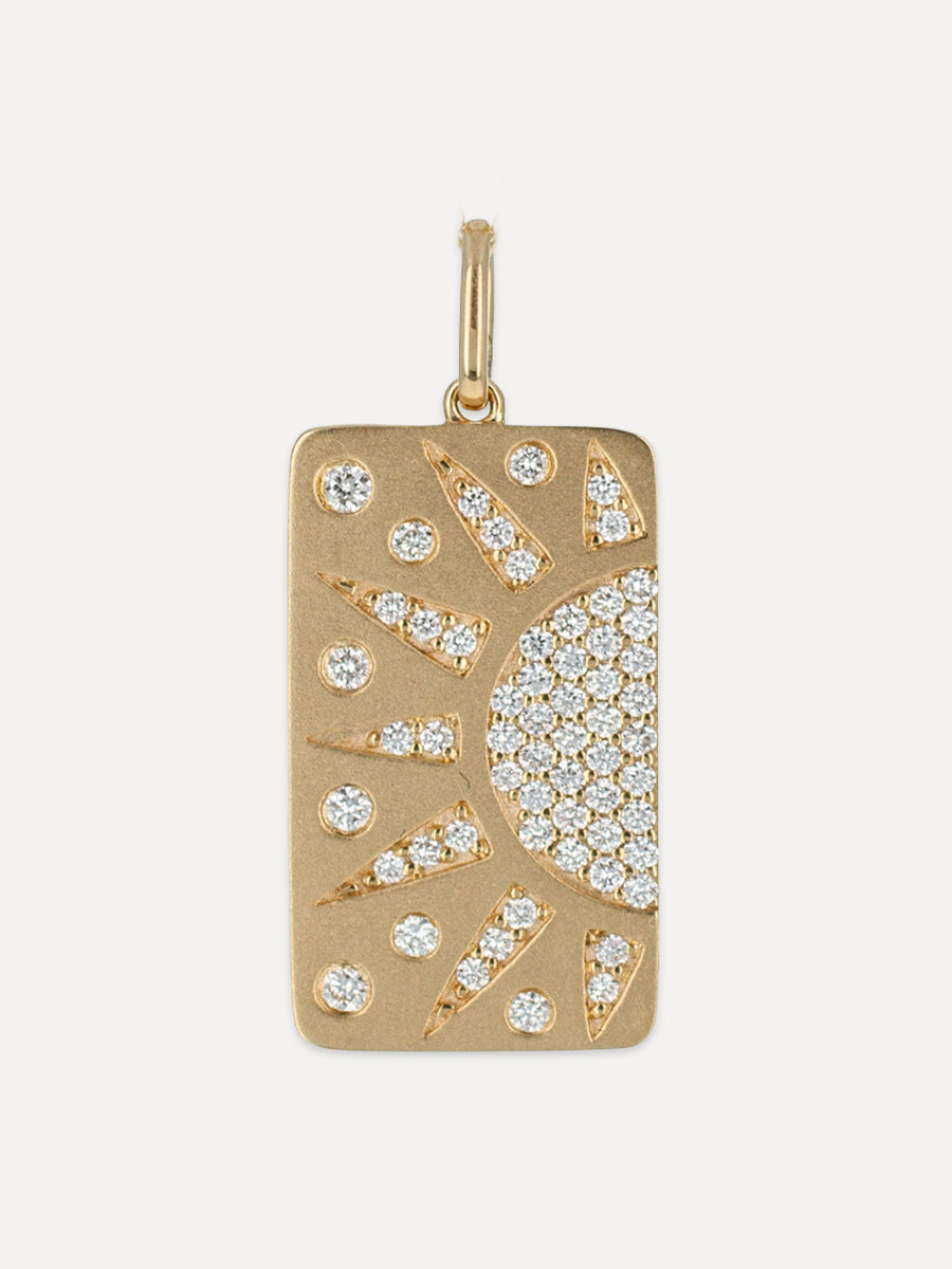 18K Diamond Eternal Sun Charm