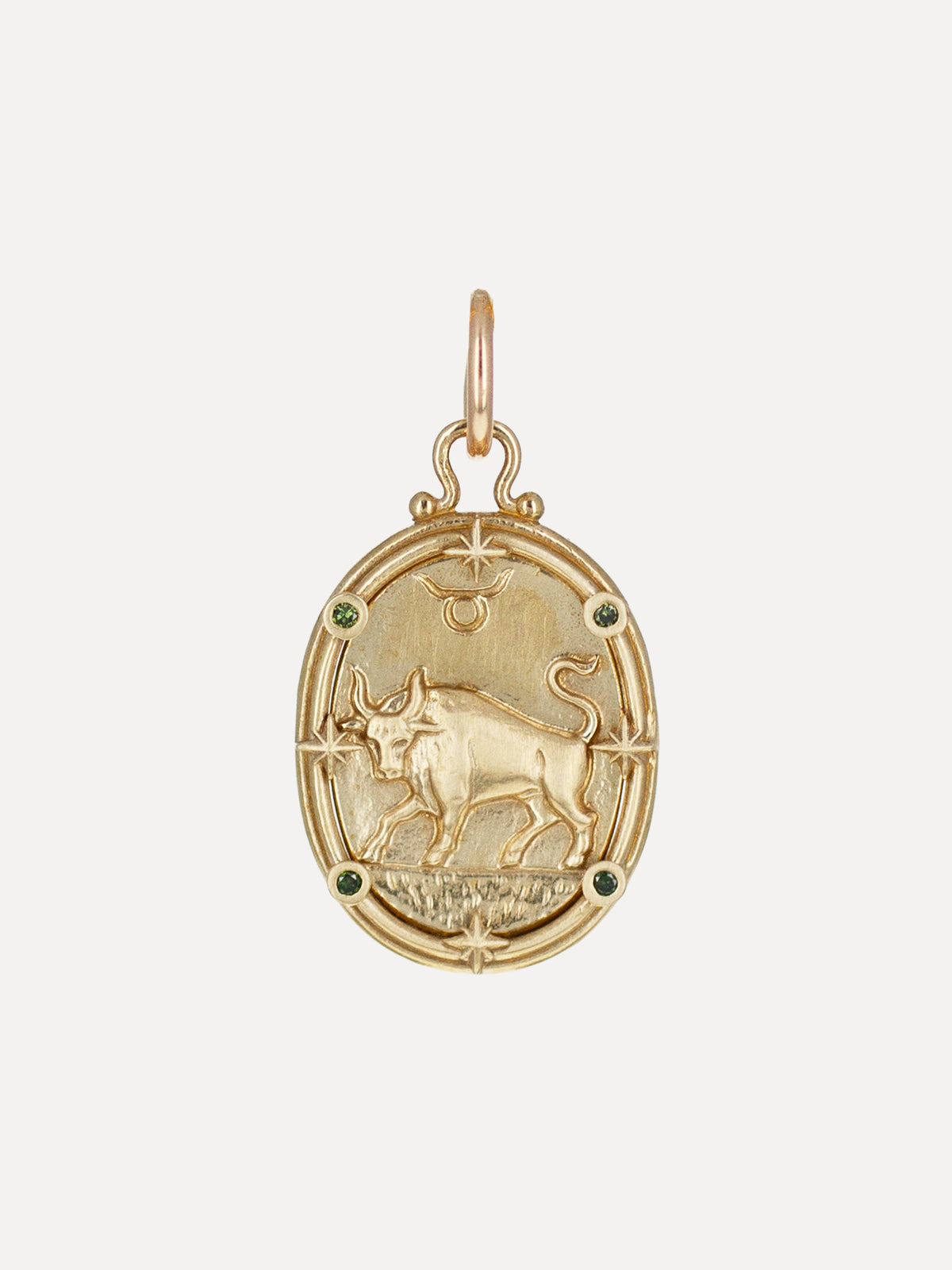 Taurus Zodiac Cameo Charm