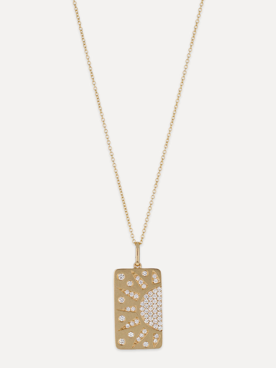 18K Diamond Eternal Sun Charm