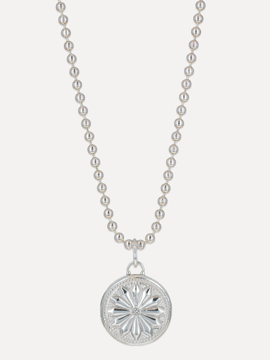 Sun Lotus Locket Charm