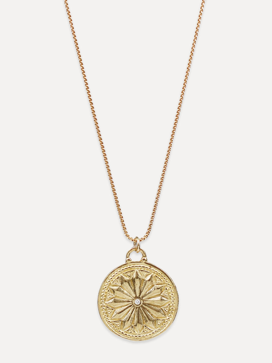 Sun Lotus Necklace - large