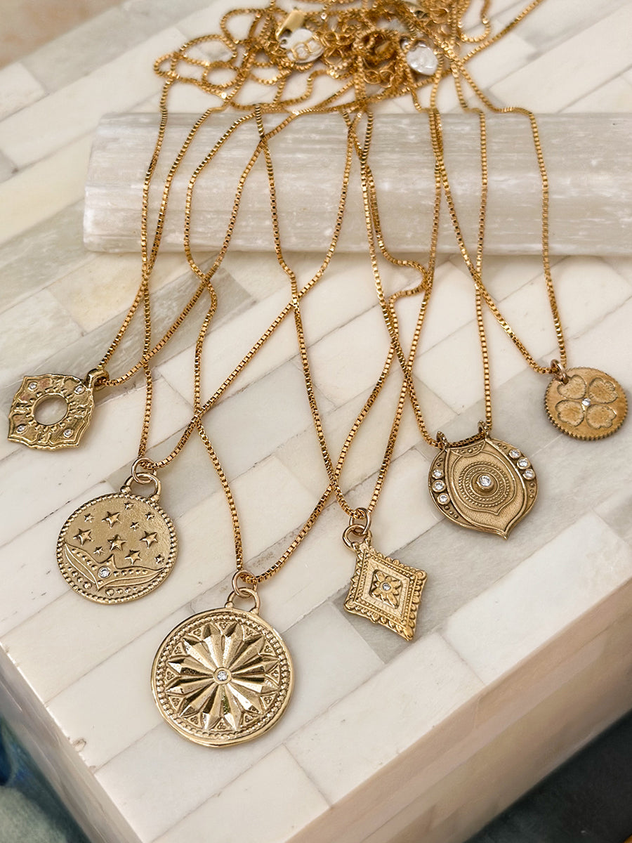 Sun Lotus Necklace - large