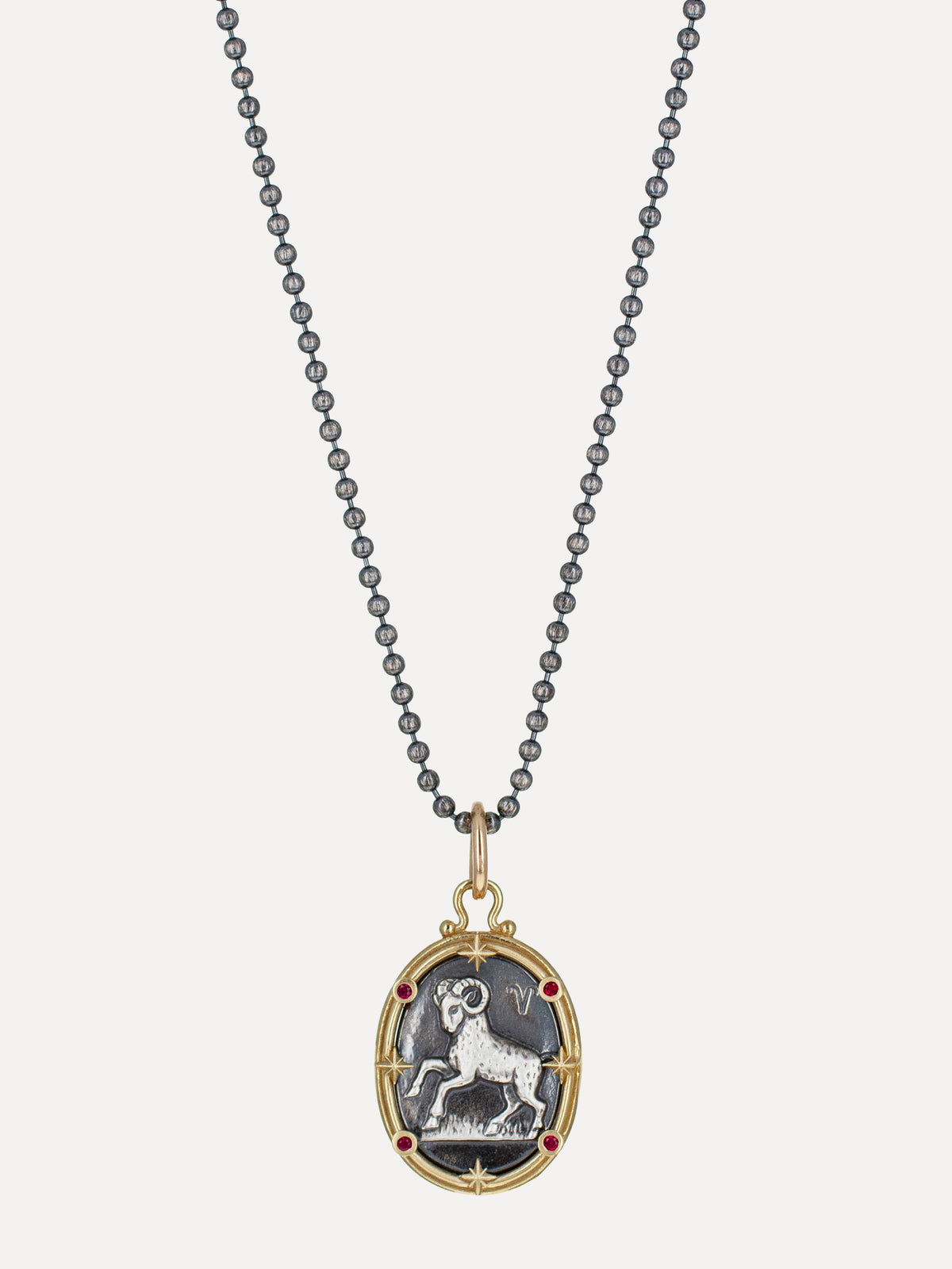 Aries Zodiac Cameo Charm
