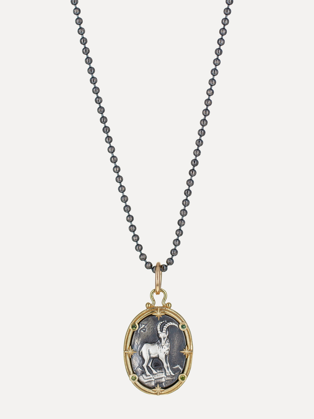Capricorn Zodiac Cameo Charm