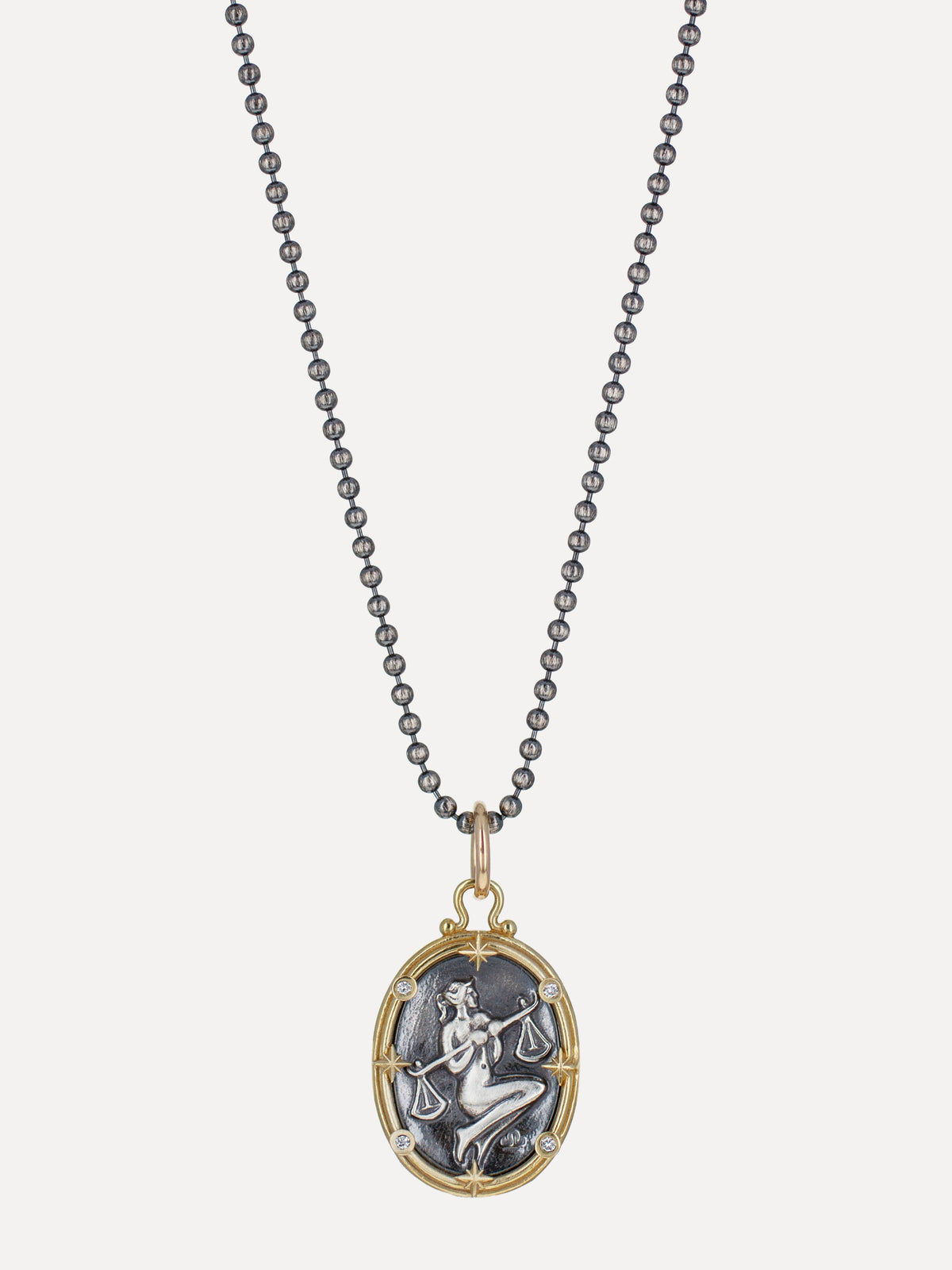 Libra Zodiac Cameo Charm