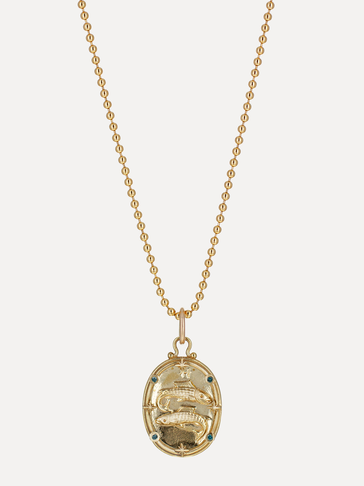 Pisces Zodiac Cameo Charm