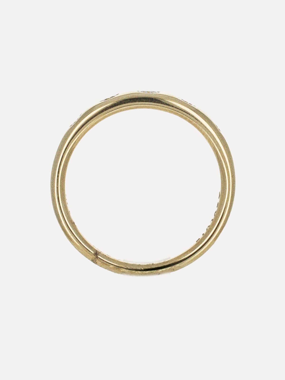 14K Flush-Set Diamond Band