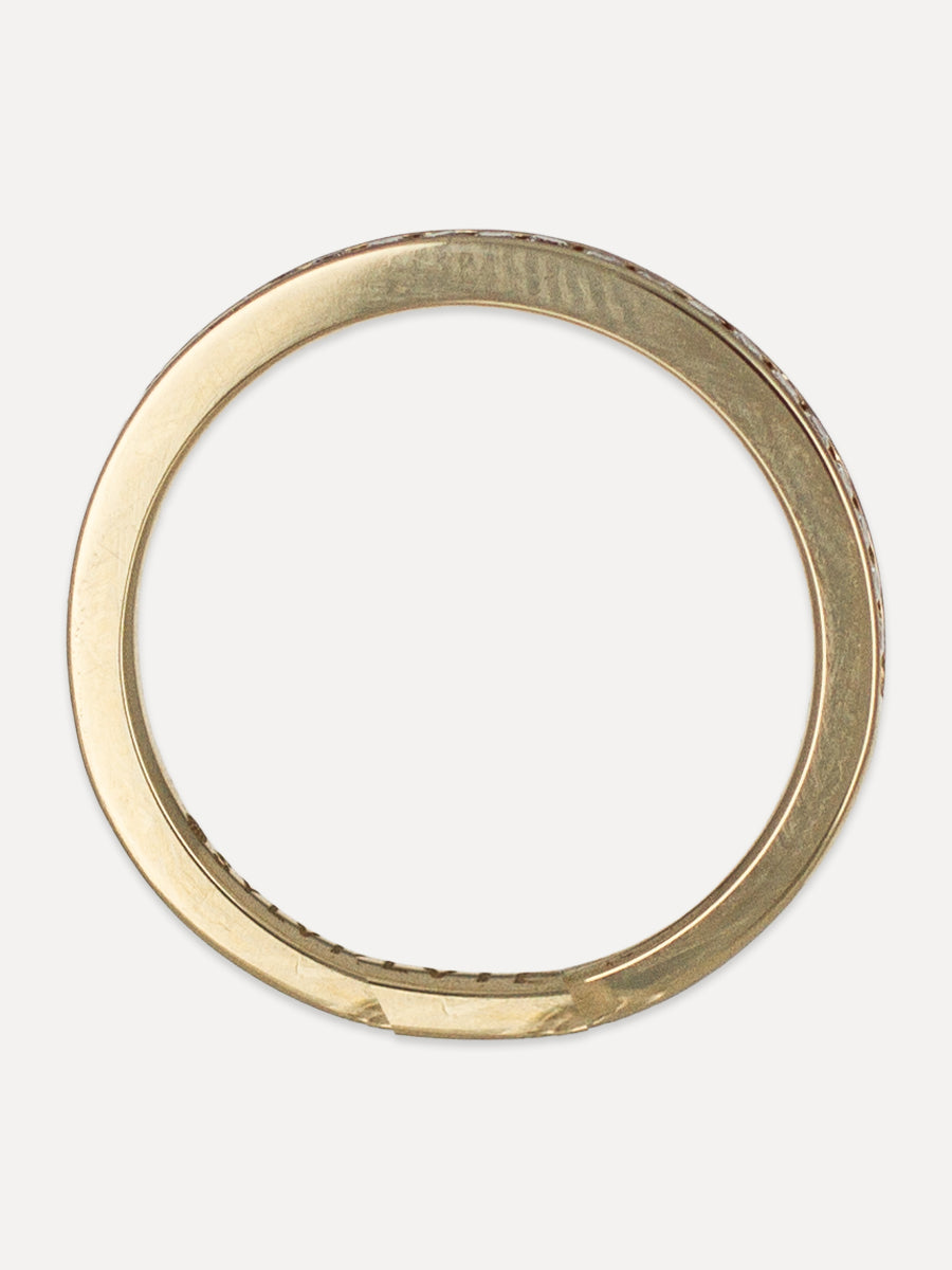 14K Classic Channel Round Diamond Band