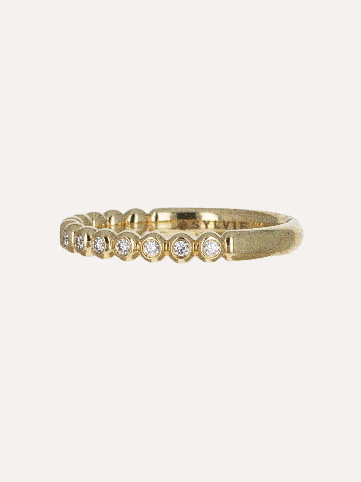 14K Delicate Diamond Band