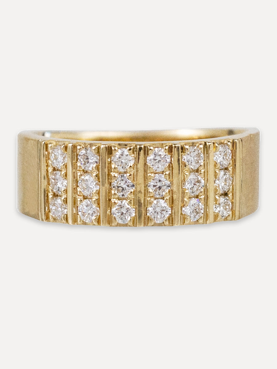 14K Bijoux Diamond Cigar Band