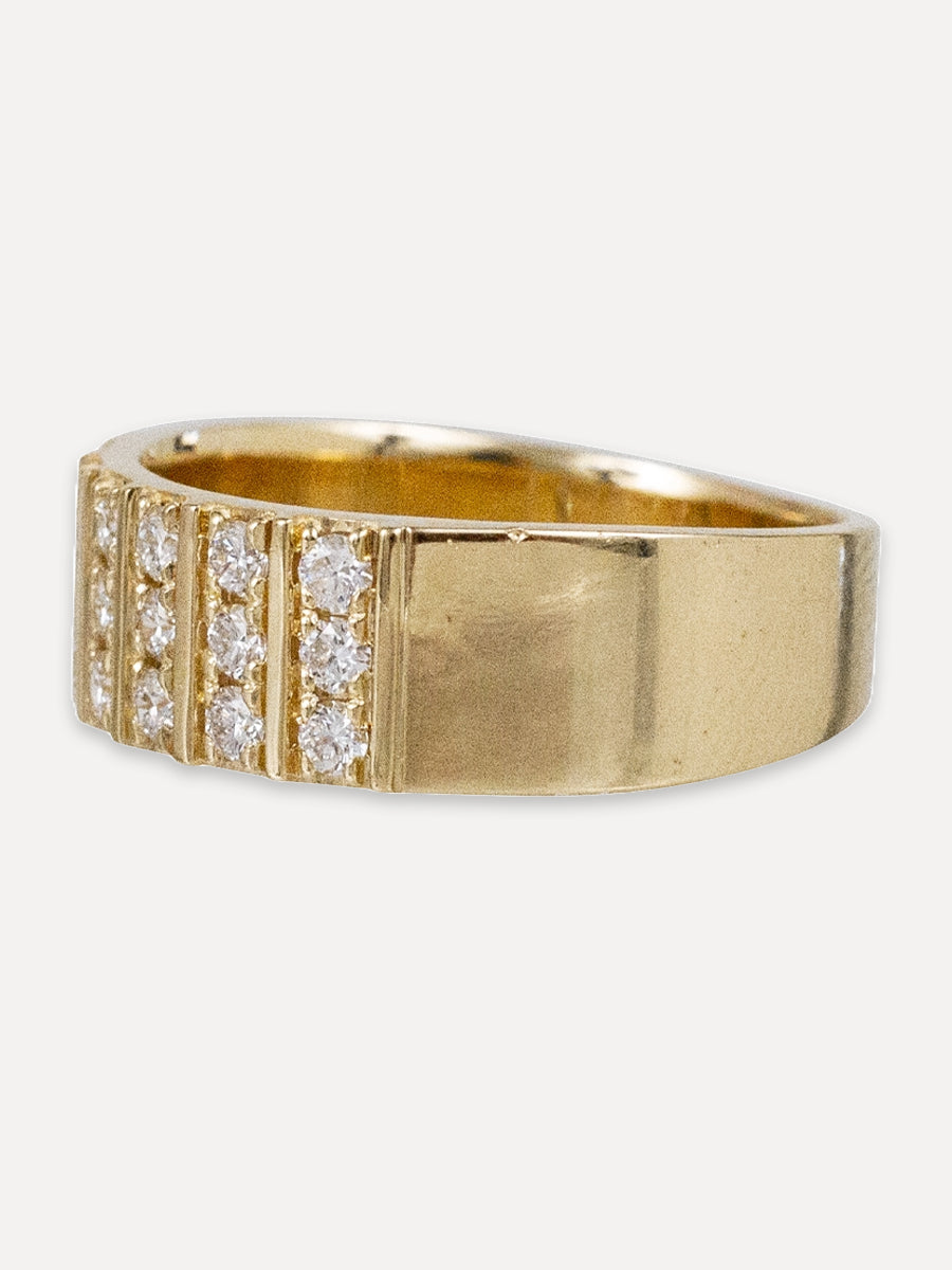 14K Bijoux Diamond Cigar Band