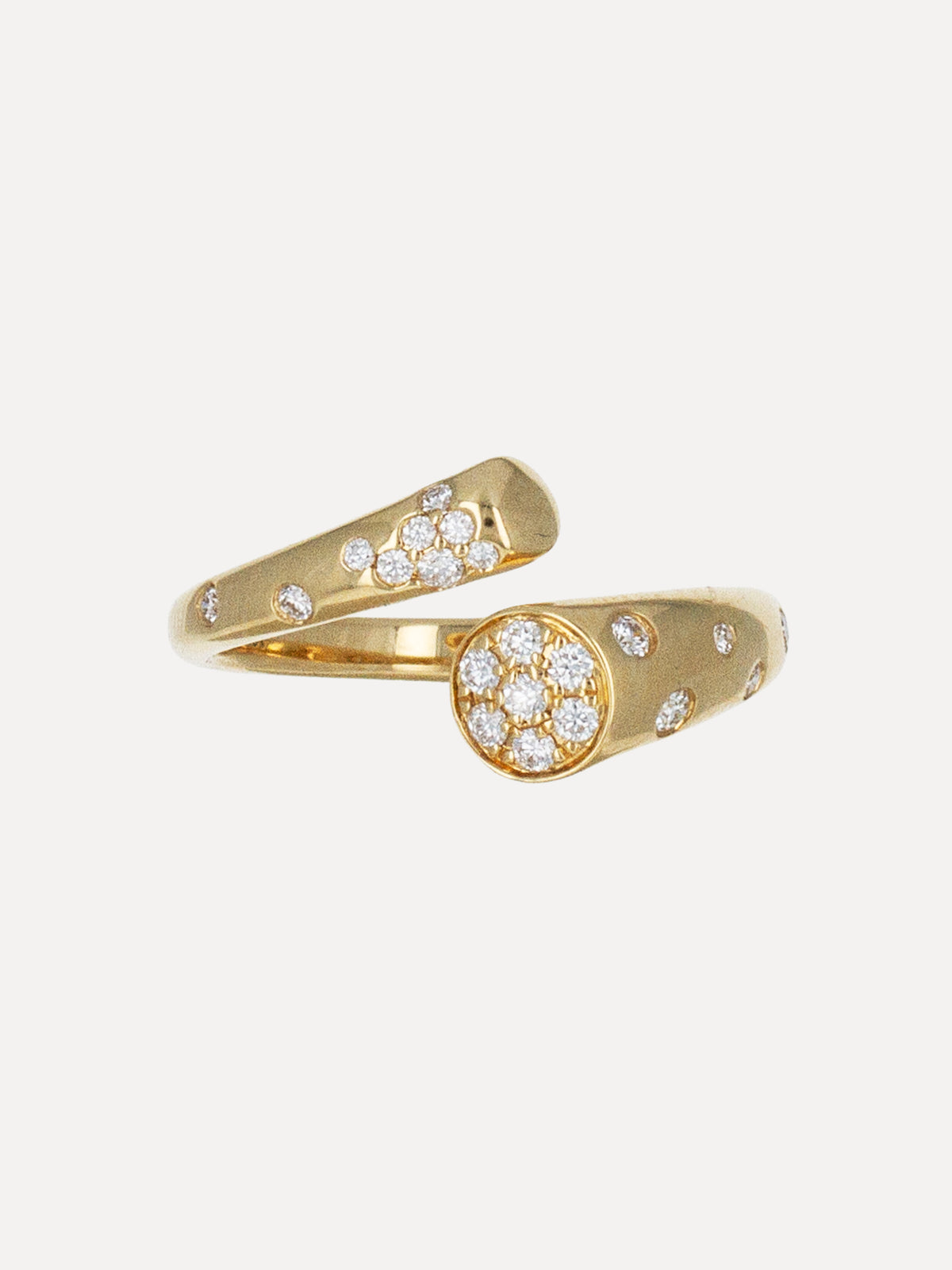 18K Diamond Orbital Band