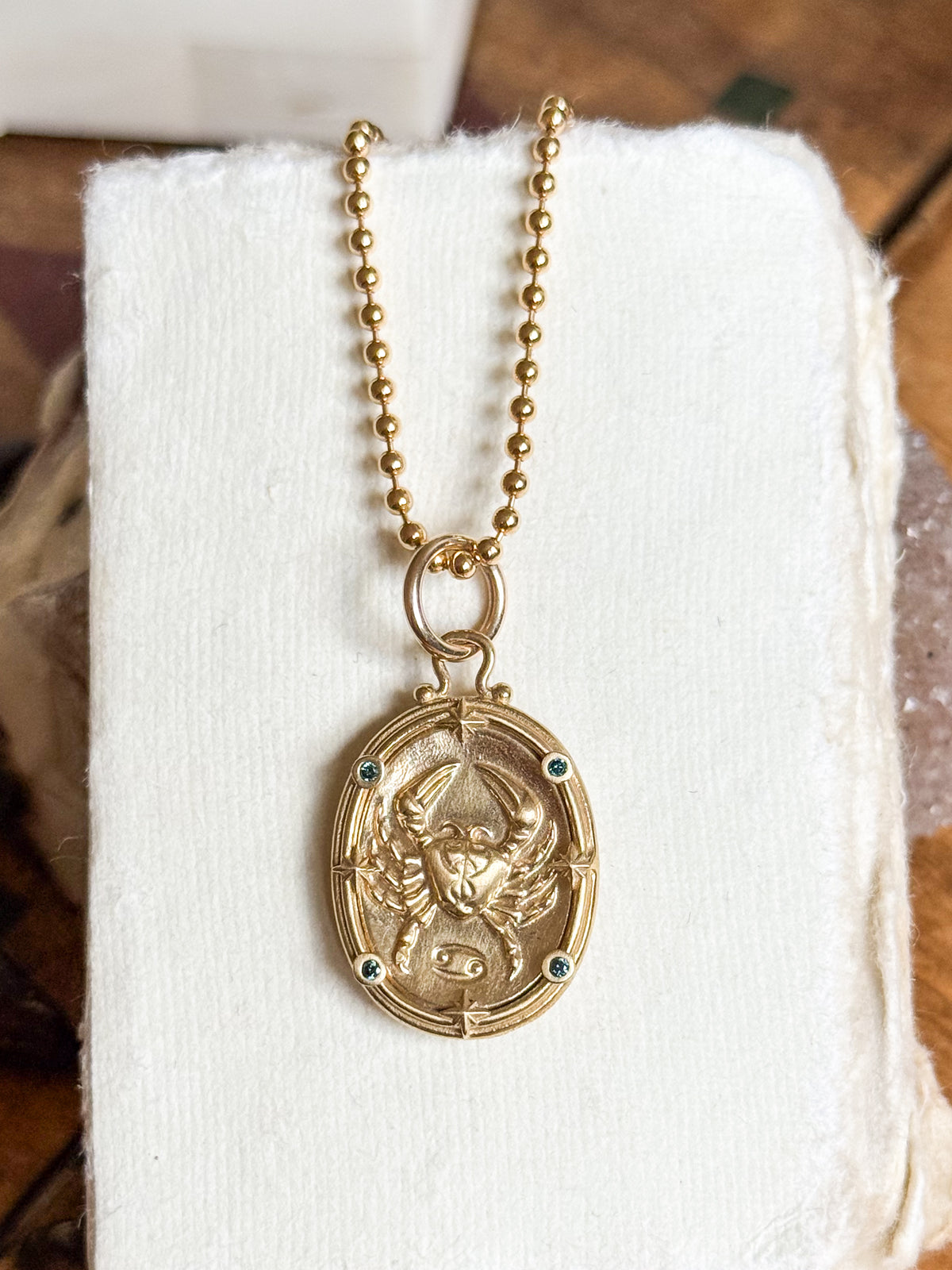 Cancer Zodiac Cameo Charm