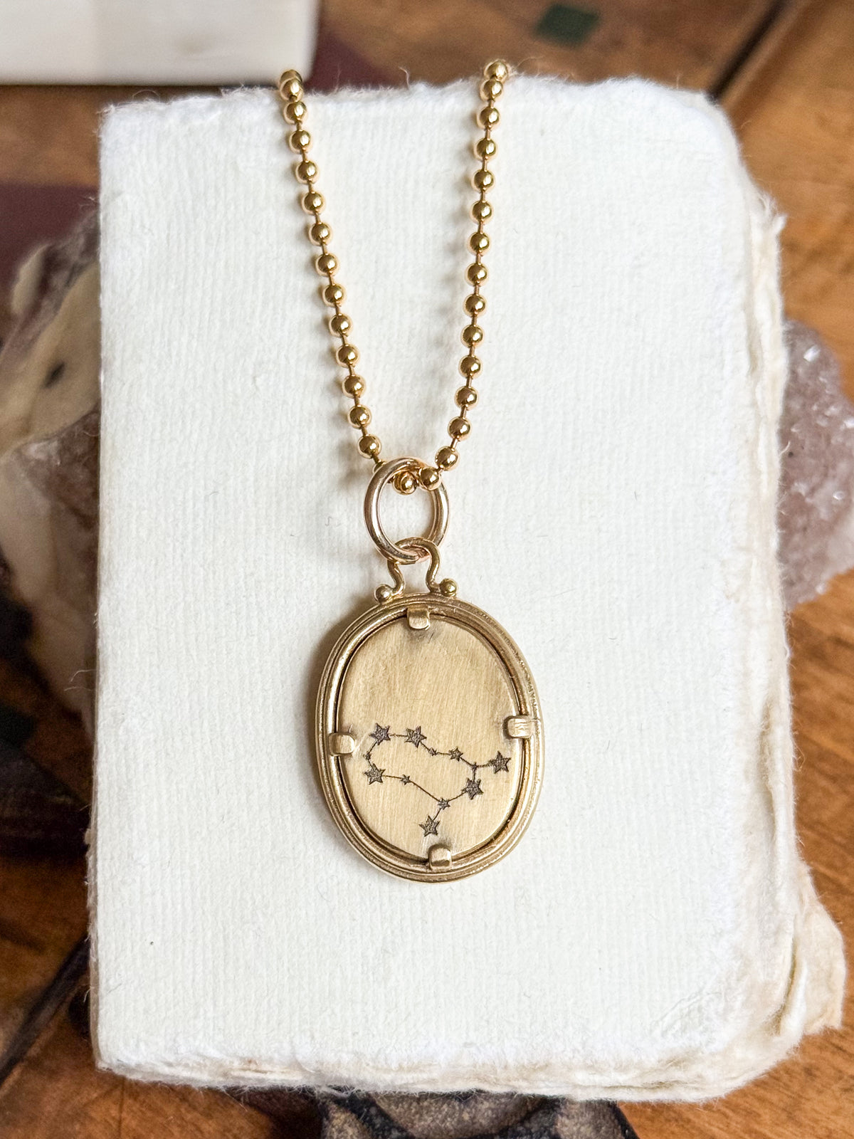 Gemini Zodiac Cameo Charm