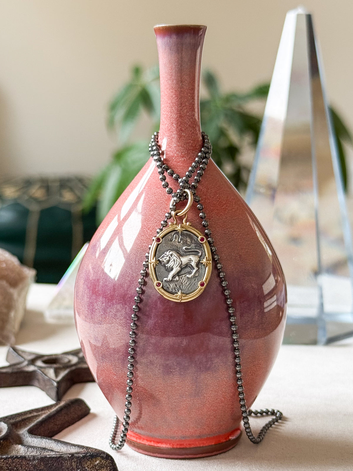 Leo Zodiac Cameo Charm