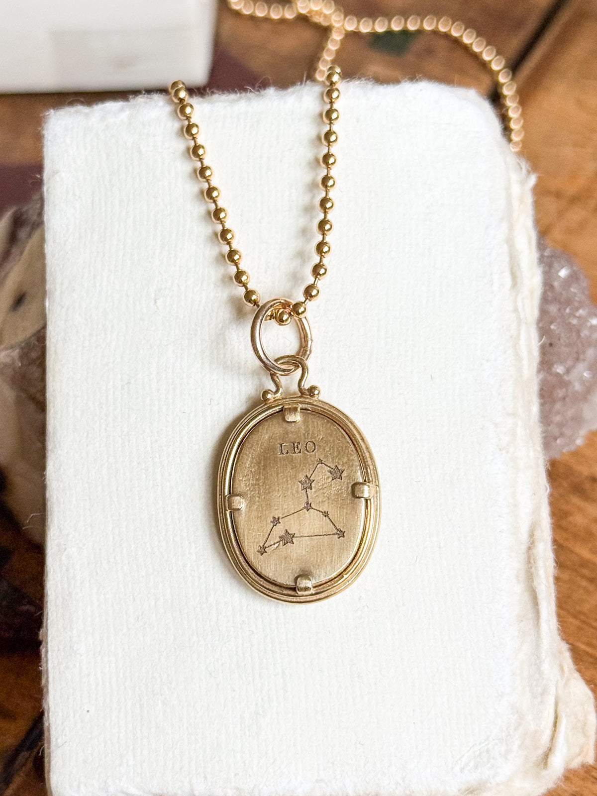 Leo Zodiac Cameo Charm