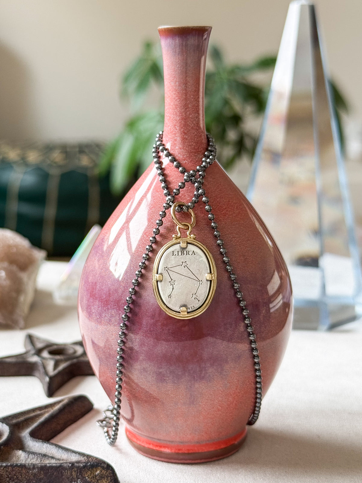 Libra Zodiac Cameo Charm