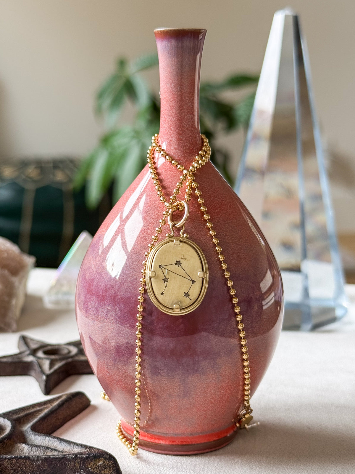 Libra Zodiac Cameo Charm