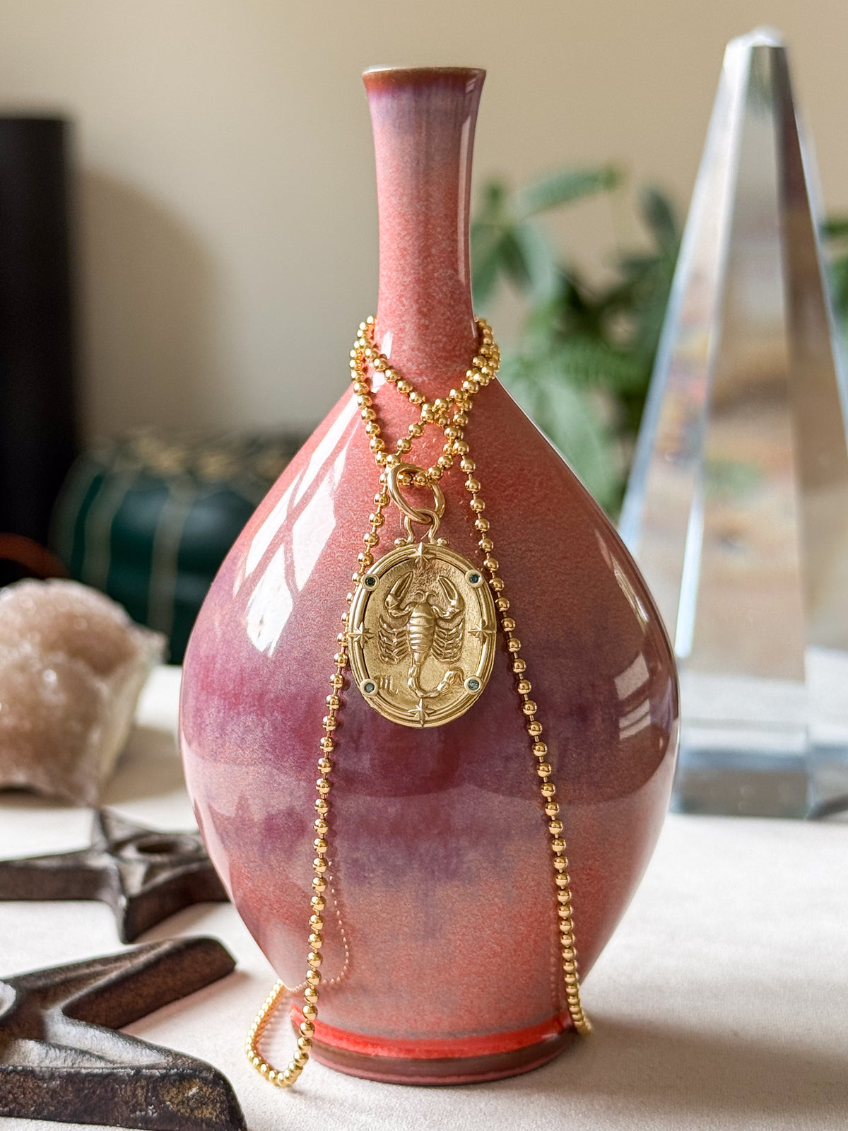 Scorpio Zodiac Cameo Charm