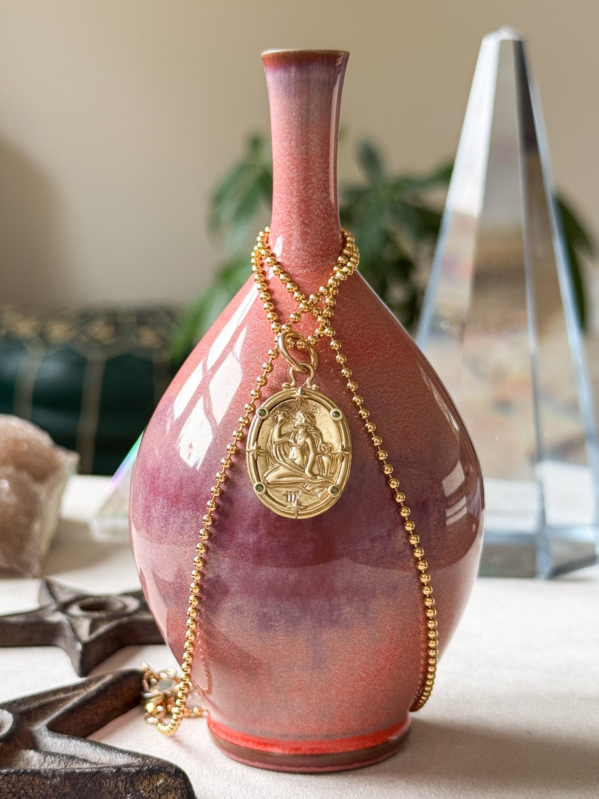 Virgo Zodiac Cameo Charm