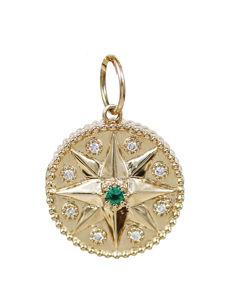 Gold compass locket Clearance