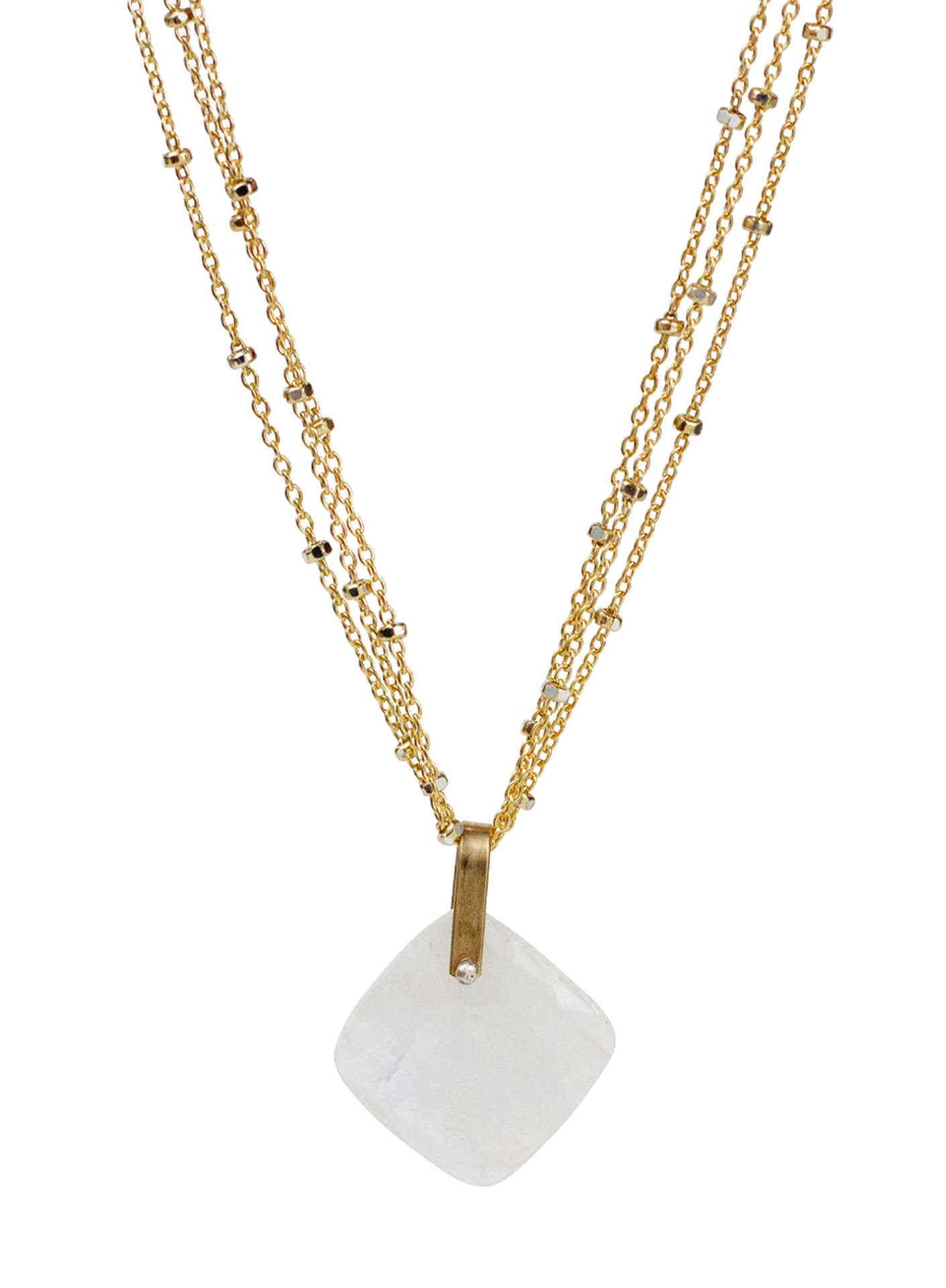 2020 Lulu Designs Hera Necklace 14k Gold Fill Moonstone