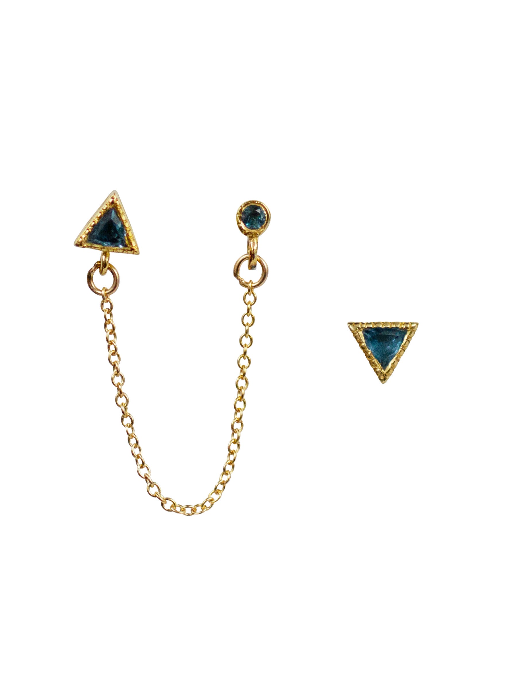 Kira Trio Chain Studs