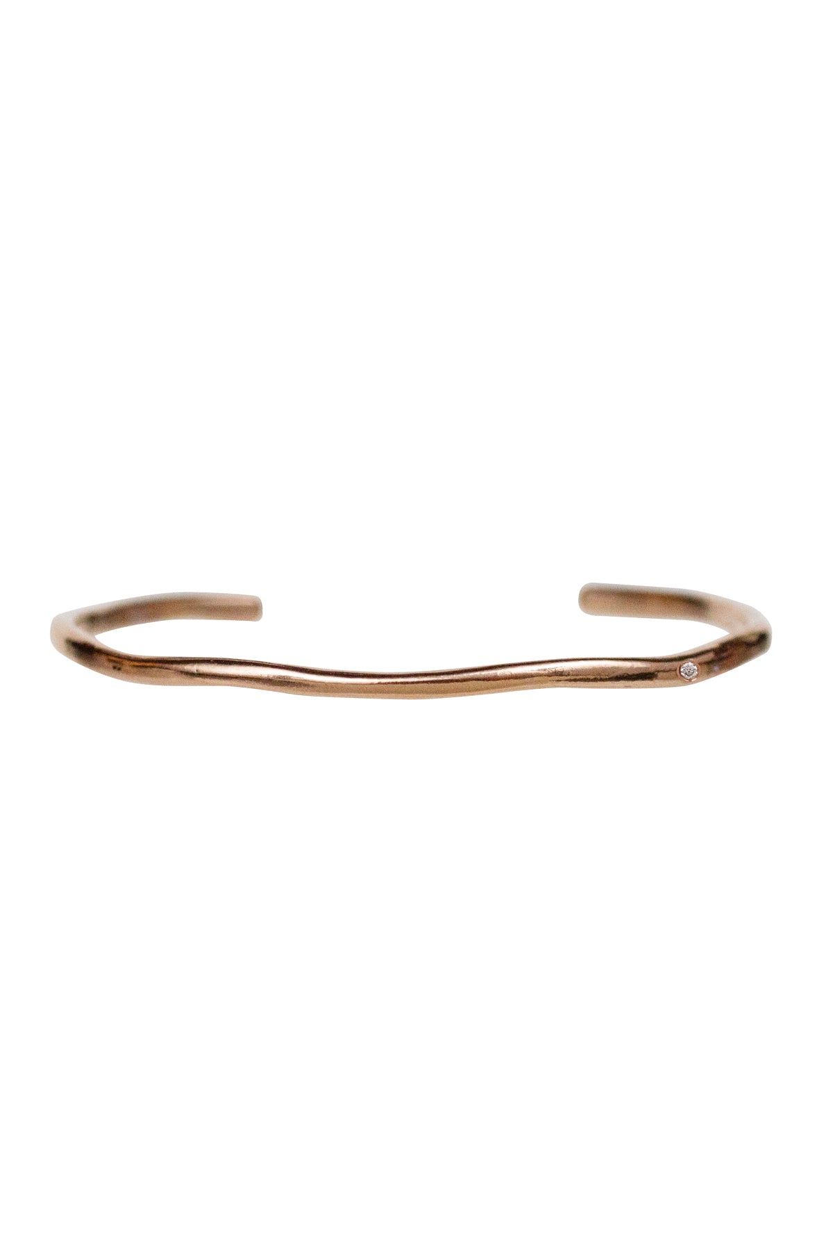 10K Diamond Shoreline Cuff