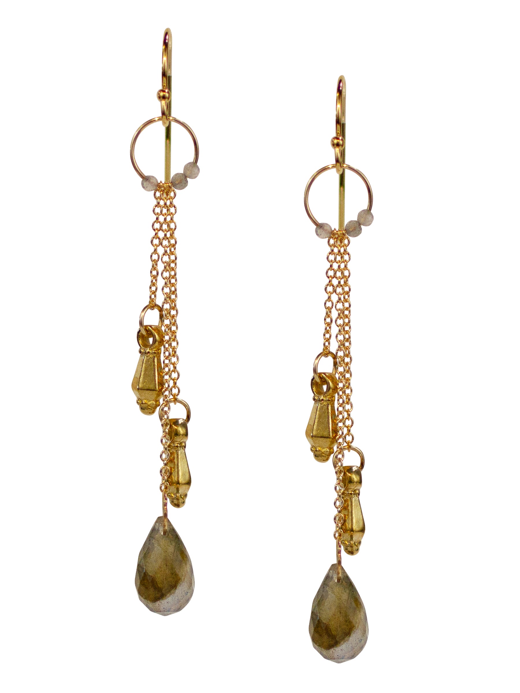 fcity.in - Stylish Butterfly Chain Latkan Earrings For Women Pearl Crystal