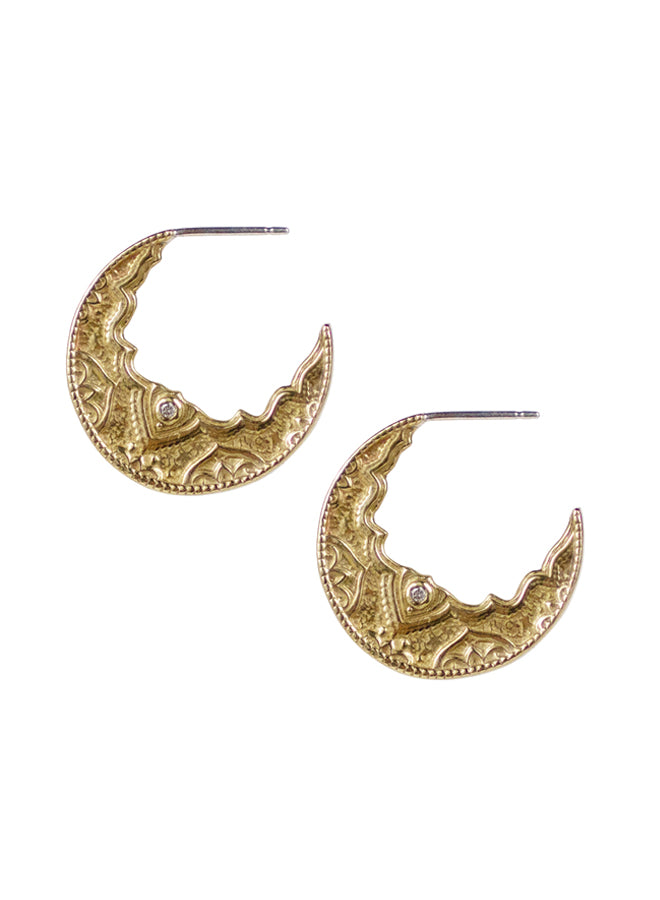 Chandra Hoops - Small "radiate light"
