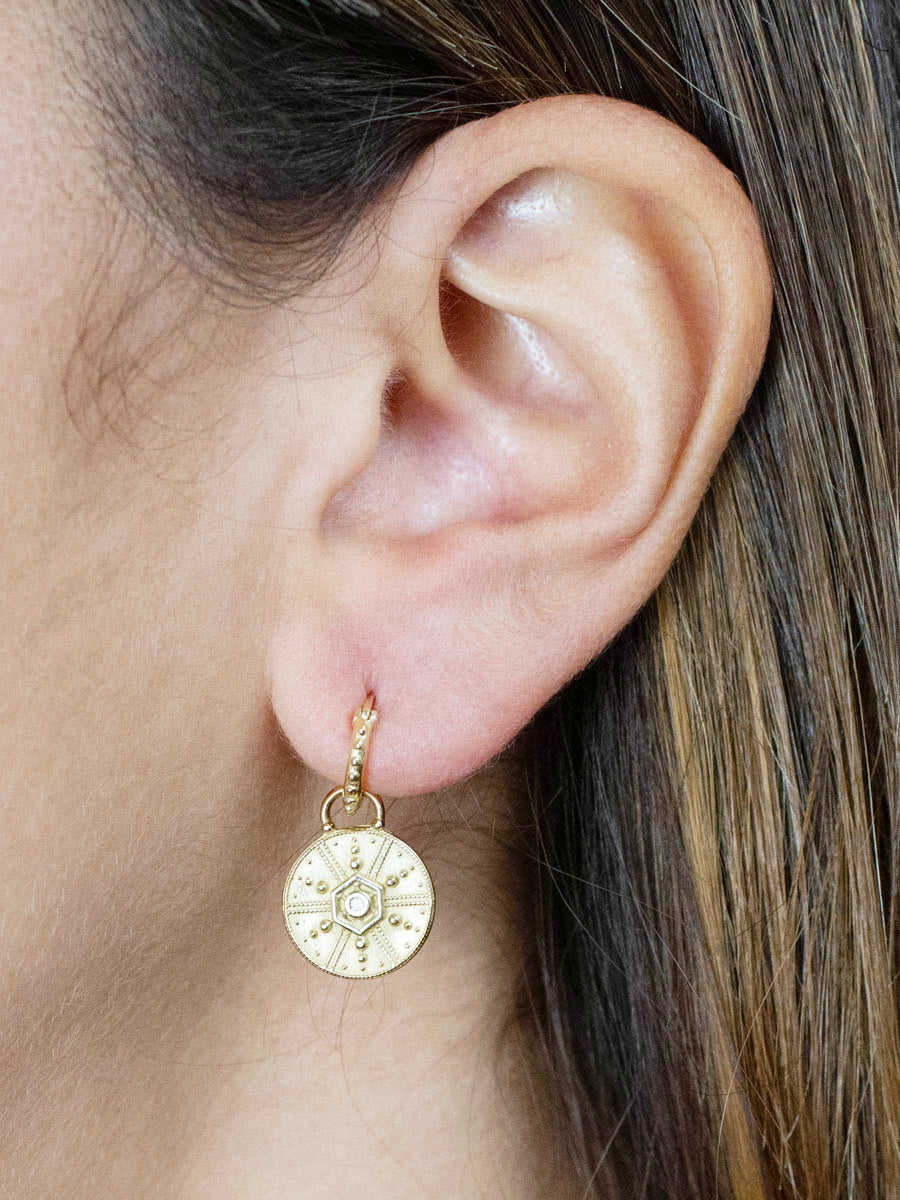 Discover White Crystal Aries Zodiac Gold Plated Silver Earrings | Paksha -  Paksha India