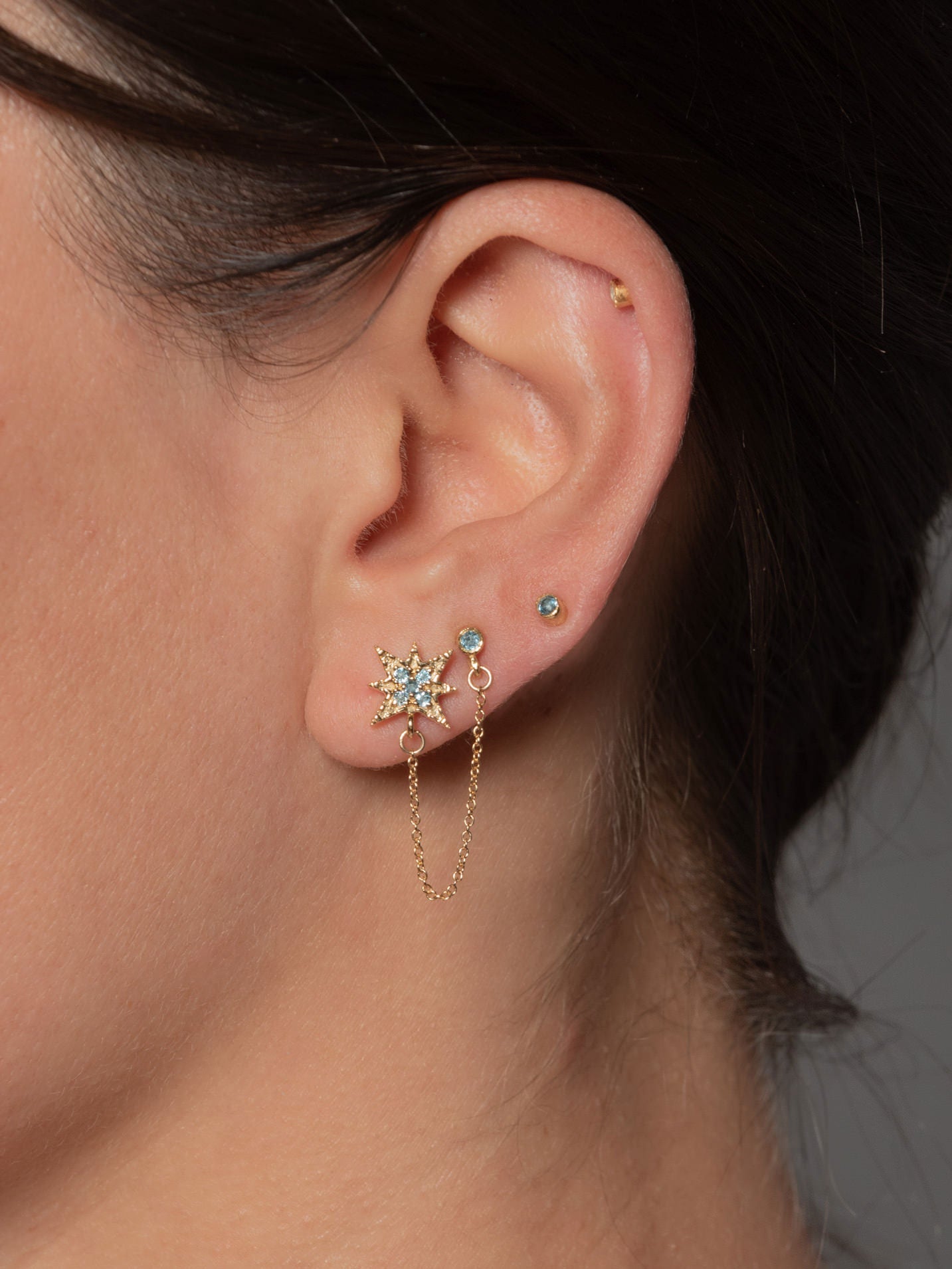 Ursa Trio Chain Studs