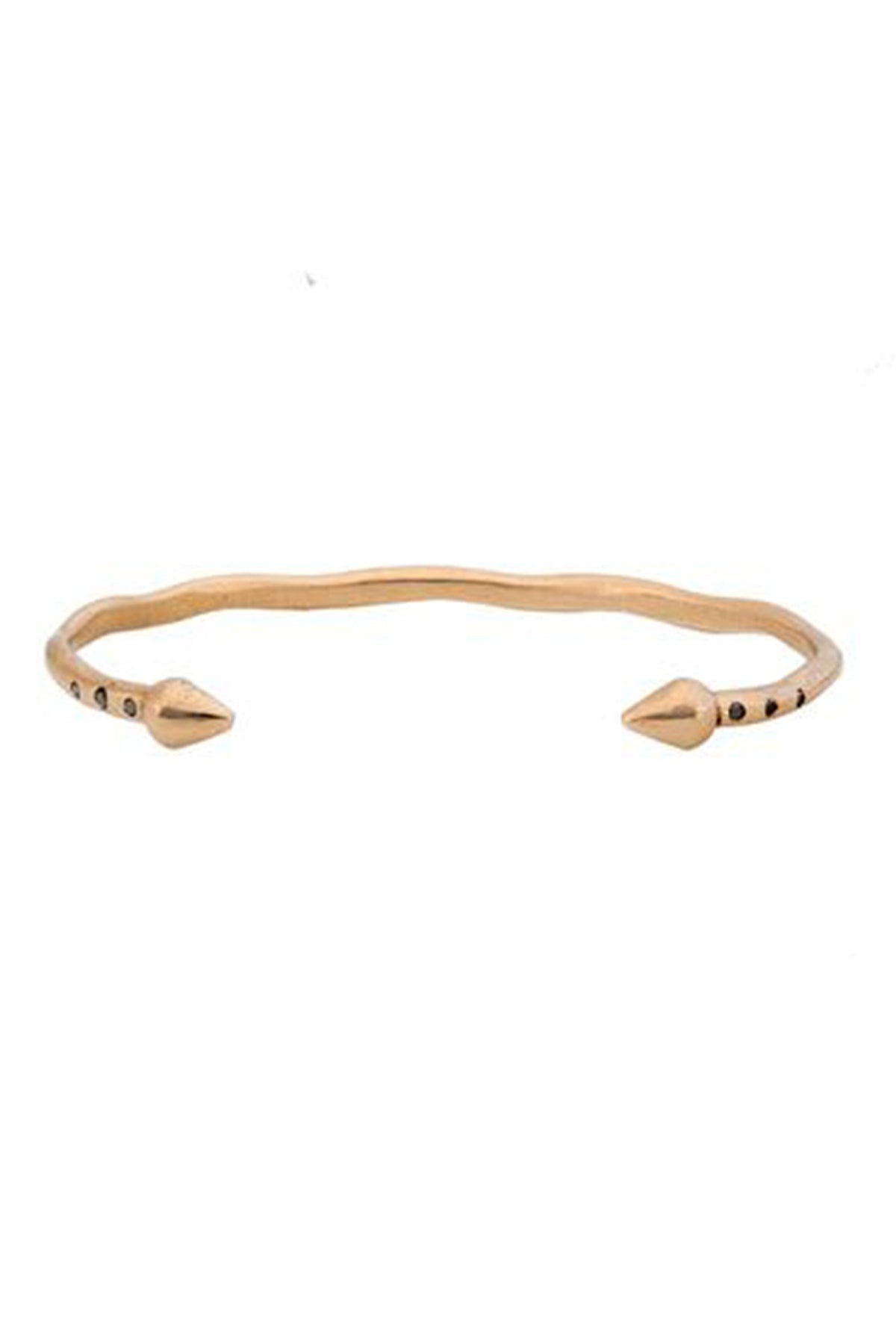 10K Diamond Spike Cuff