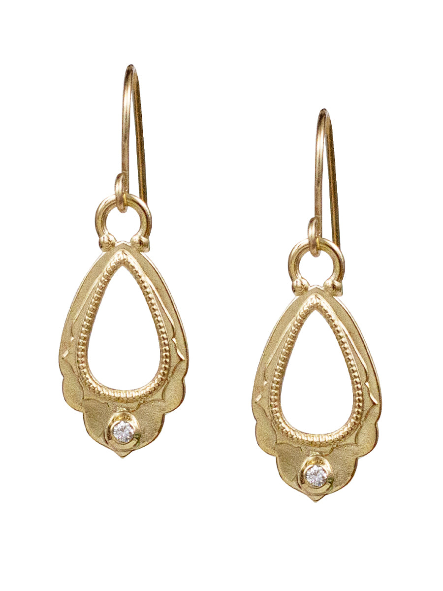 Discover Emerald Taurus Zodiac Gold Plated Silver Drop Earrings | Paksha -  Paksha India