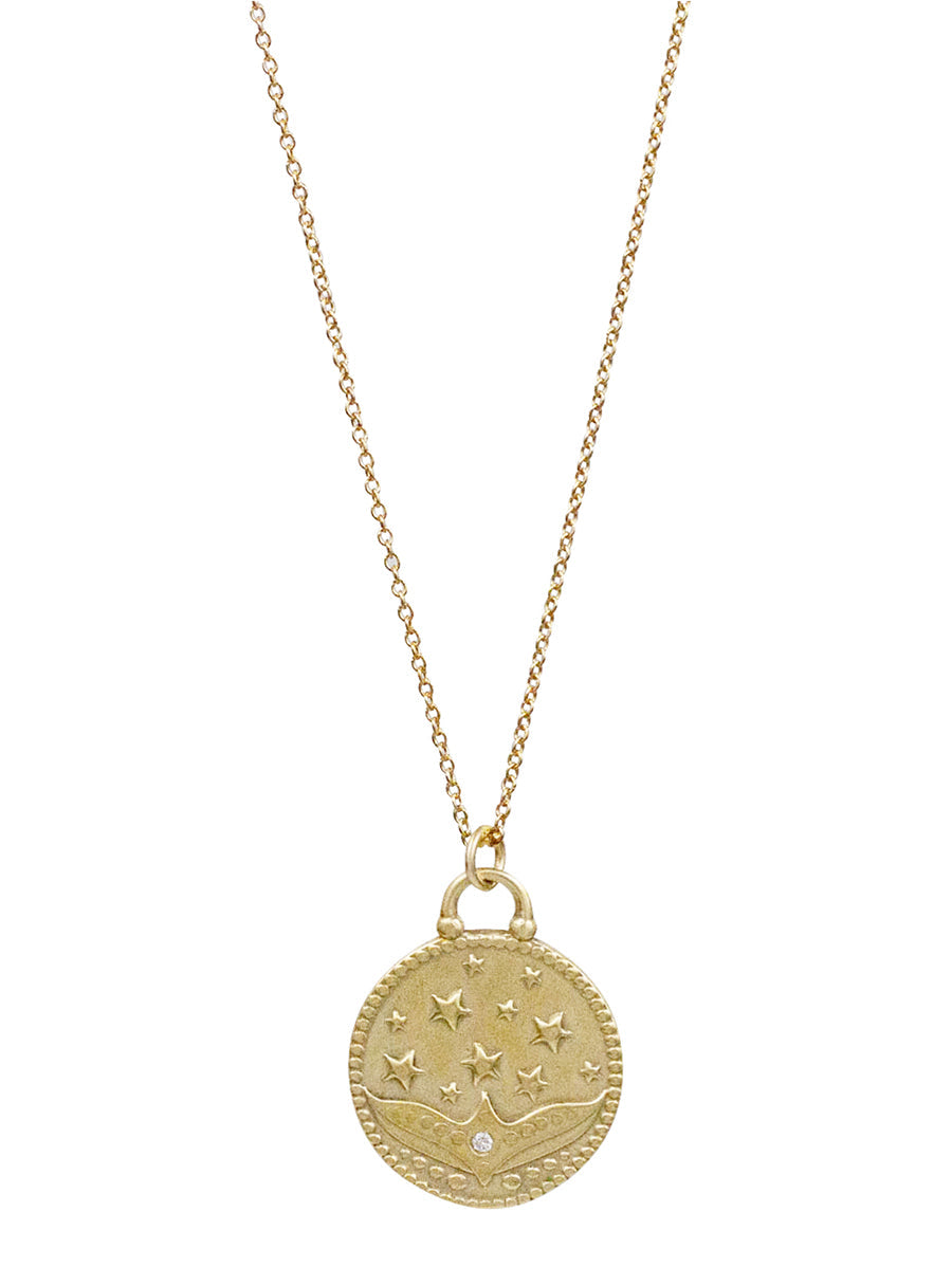14K Aurora Necklace - large "mirror your light"
