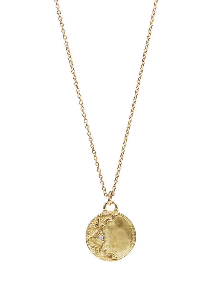 14K Ayla Necklace - small "soul reflection"