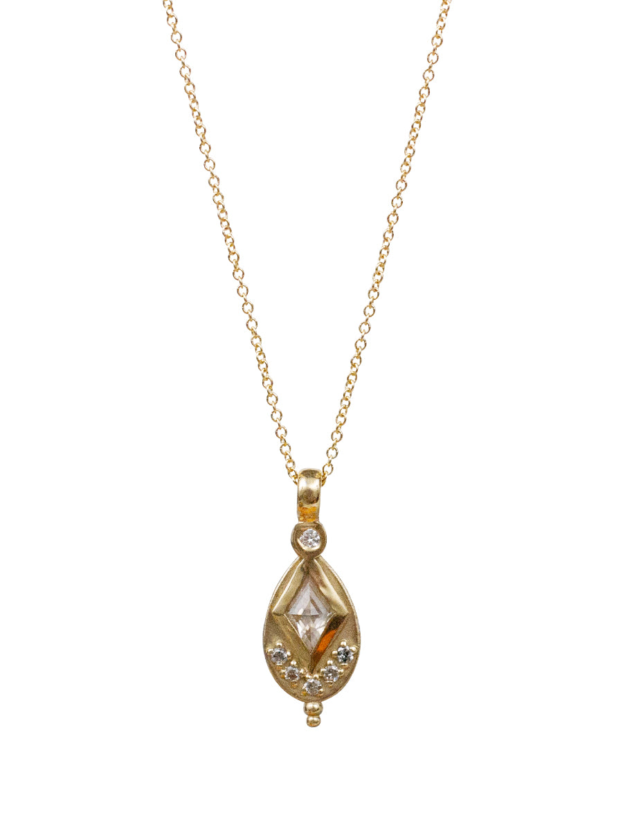 14K Iris Diamond Necklace